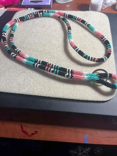 Handmade beaded lanyard design 20 from Thunder Bay